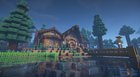 Built a quaint little lodge in the taiga complete with lighthouse and underground sewer. Still some detailing to be done