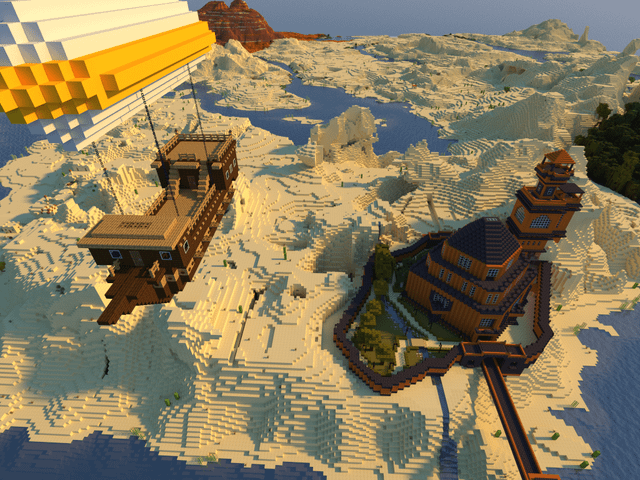 New airship over home base.